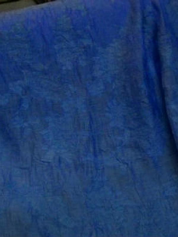 Voile polyesterfroisse devore bleu denim 2 