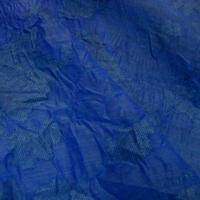 Voile polyesterfroisse devore bleu denim 3
