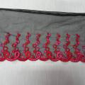 Voile resille noir brode bulles 1 