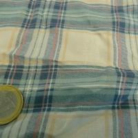 Voile coton carreaux couleurs tendres 02