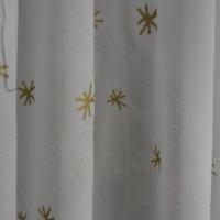 Voile coton blanc étoilé 04